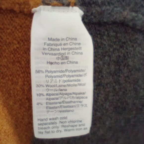 Madewell Frayed Alpaca Wool Striped Wrap Long Cardigan Kent Duster - Picture 9 of 12